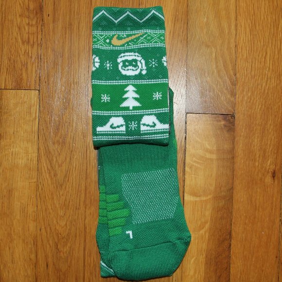 NEW Nike Elite Crew Christmas Basketball Socks L - Picture 2 of 5